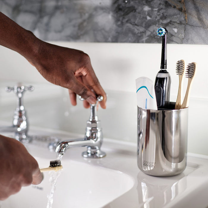 Joseph Joseph EasyStore Luxe Tandenborstelhouder S - RVS