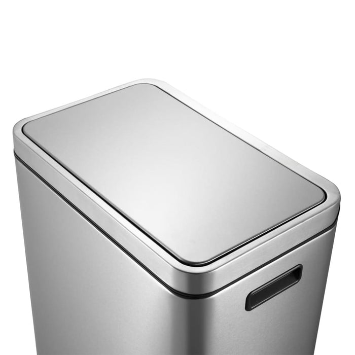 EKO Pedaalemmer X-Cube 2x20 L matzilverkleurig