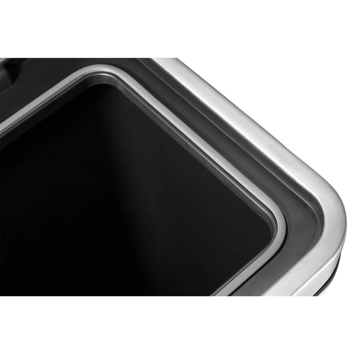 EKO Pedaalemmer X-Cube 2x20 L matzilverkleurig