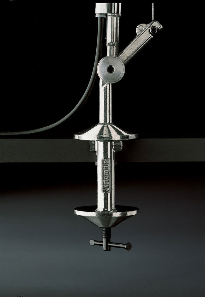 Artemide Tolomeo Mega klemlamp retrofit met schakelaar 32cm perkament