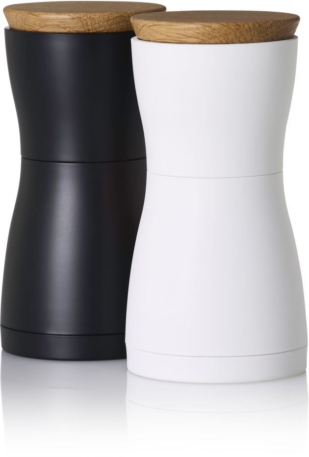 AdHoc Twin Peper- en Zoutmolen - Zwart|wit