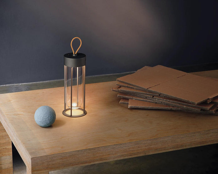 Flos InVitro Unplugged tafellamp LED oplaadbaar terracotta