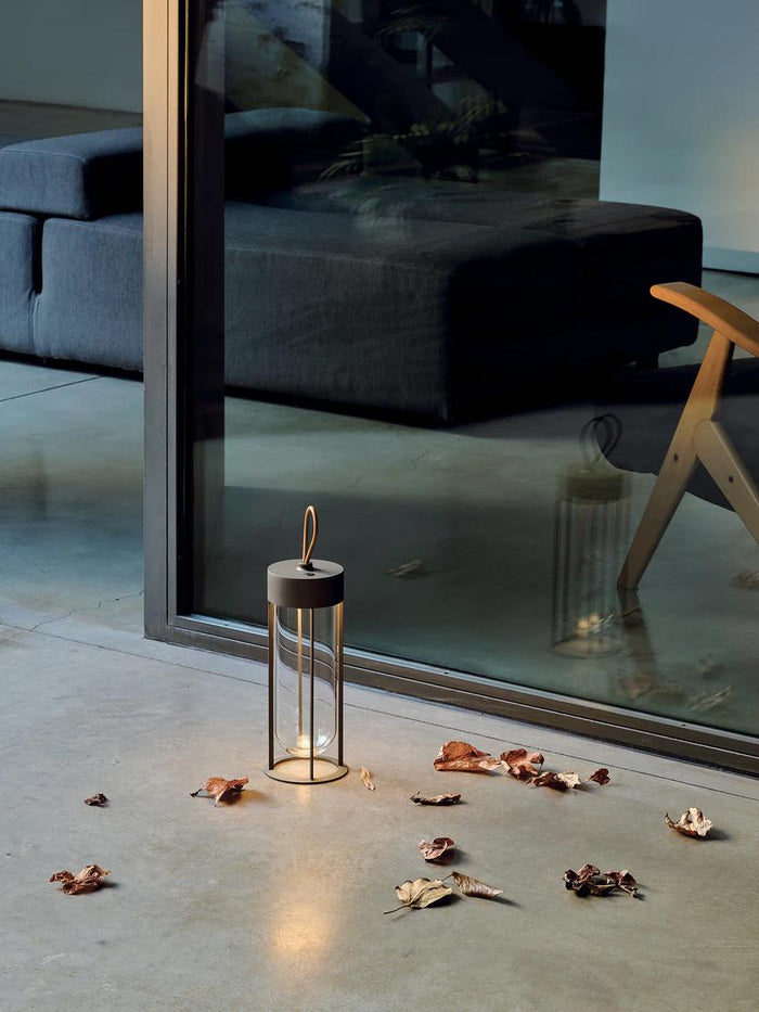 Flos InVitro Unplugged tafellamp LED oplaadbaar terracotta