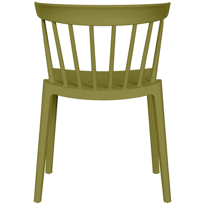 Woood Bliss Spijlenstoel - Matcha Green