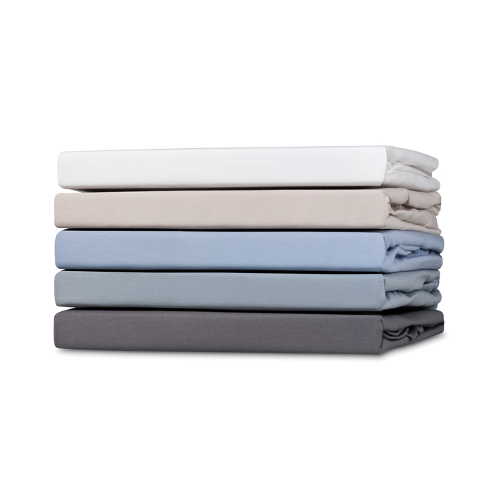 Satin Hoeslaken Sand | 90 x 200 cm | Beige | Bruin | Satijnkatoen