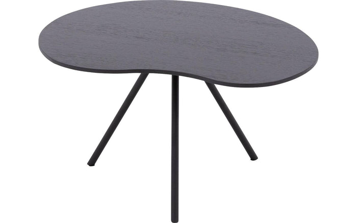 Goossens Salontafel Saya in Eiken soft touch lak zwart ral 9005