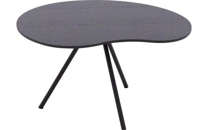 Goossens Salontafel Saya in Eiken soft touch lak zwart ral 9005