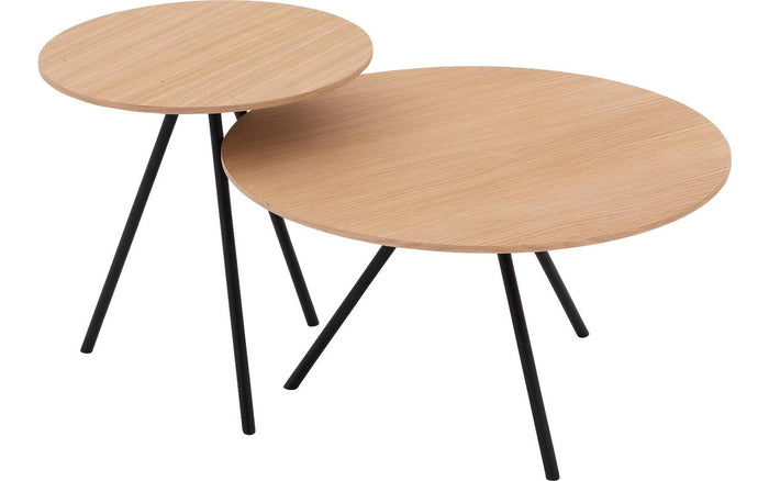 Goossens Salontafel Bo in Eiken soft touch lak blank