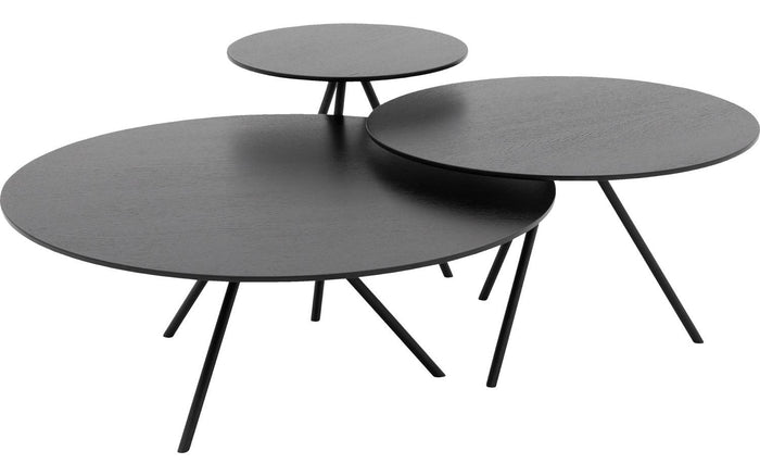 Goossens Salontafel Bo in Eiken soft touch lak zwart ral 9005