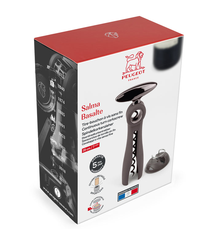 Peugeot Salma kurkentrekker met wormschroef en dopsnijder - grijs
