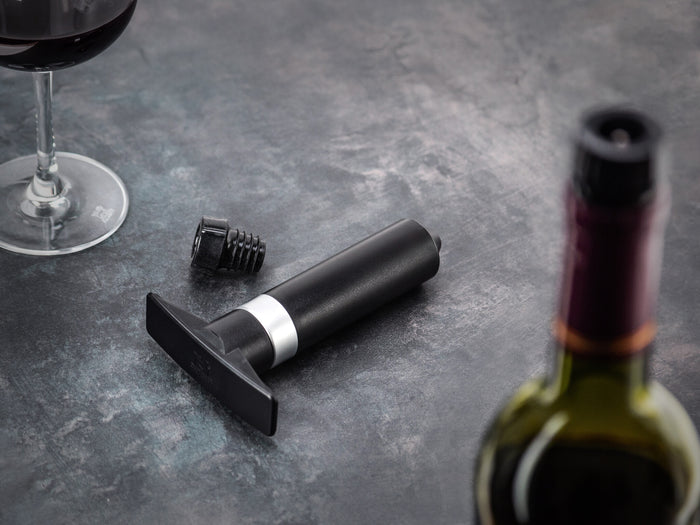 Peugeot Epivac vacuümpomp niet-mousserende wijn - zwart - 2 doppen