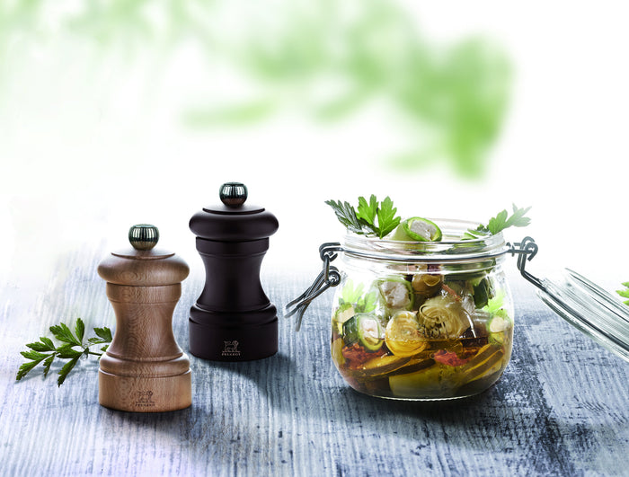 Peugeot Bistro peper- en zoutmolen 10 cm - chocolade-naturel