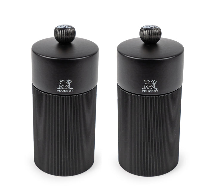 Peugeot Duo Line peper- en zoutmolen 12 cm - mat zwart