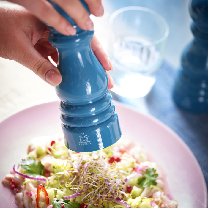 Peugeot ParisRama zoutmolen 18 cm - oceaanblauw - hout - u-select