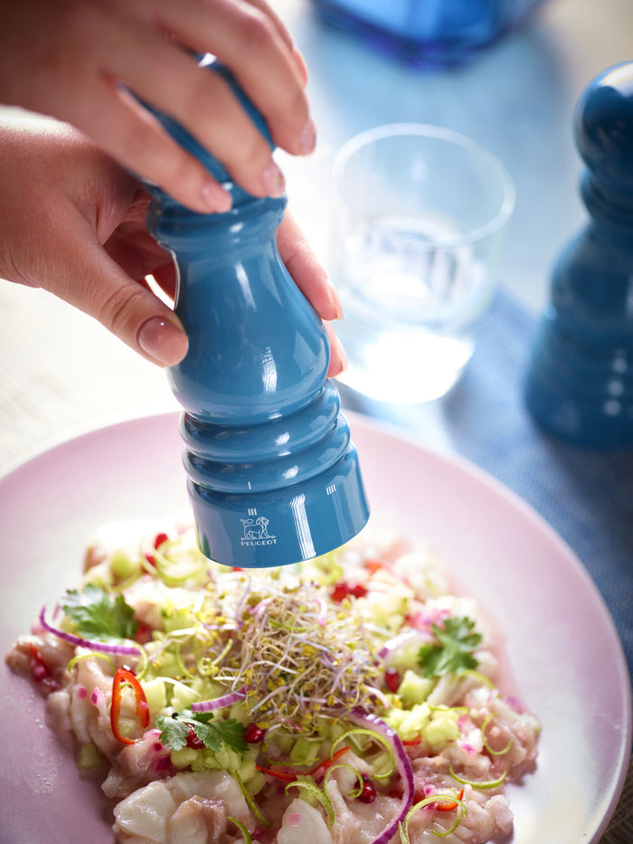 Peugeot ParisRama zoutmolen 18 cm - oceaanblauw - hout - u-select