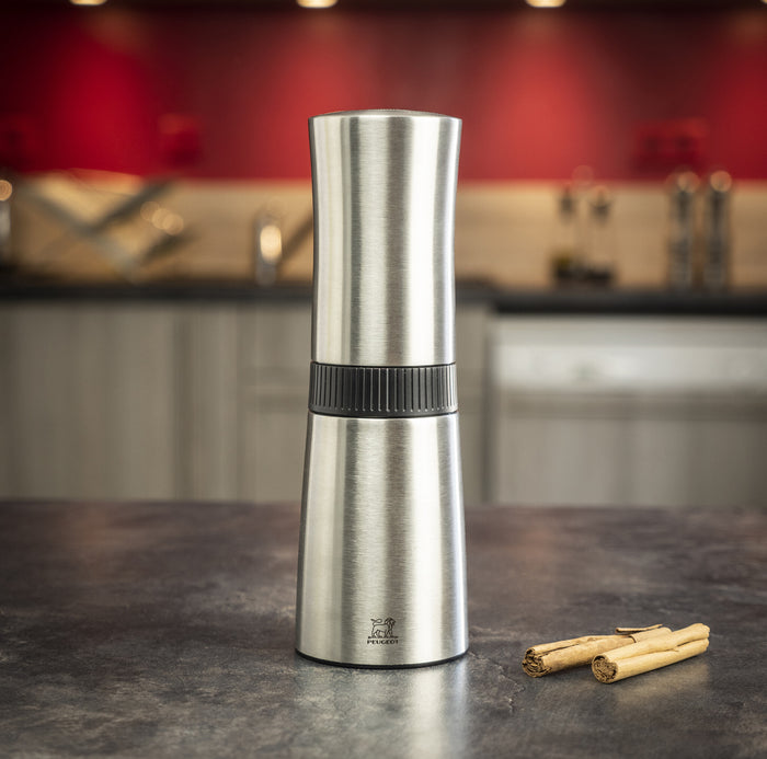 Peugeot Lanka kaneelmolen 22 cm - RVS - met shaker