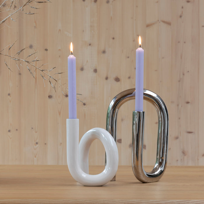 Zuiver Tubo Kandelaar - Shiny Beige