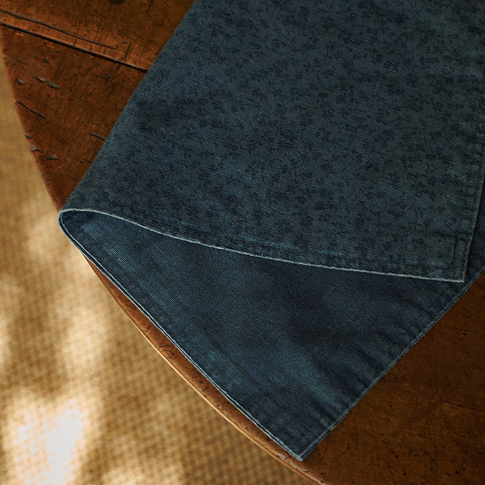 Laura Ashley Placemat Blauw dubbelzijdig Uni|Wild Clematis 48x35cm