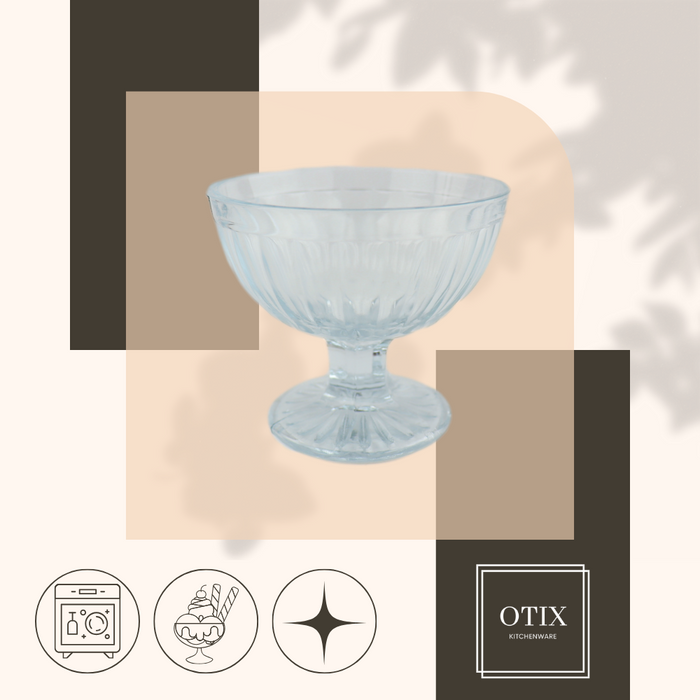 OTIX Dessert schaaltjes Ijscoupe Ijsbeker Set van 3 Glas 200 ml