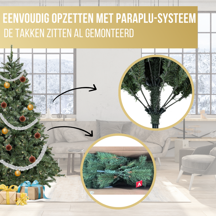 Excellent Trees® Frosted 180 cm Kerstboom met Verlichting en App