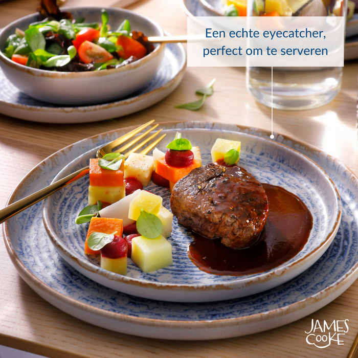 James Cooke - Azure Vintage - Serviesset - 6 persoons - 24 delig