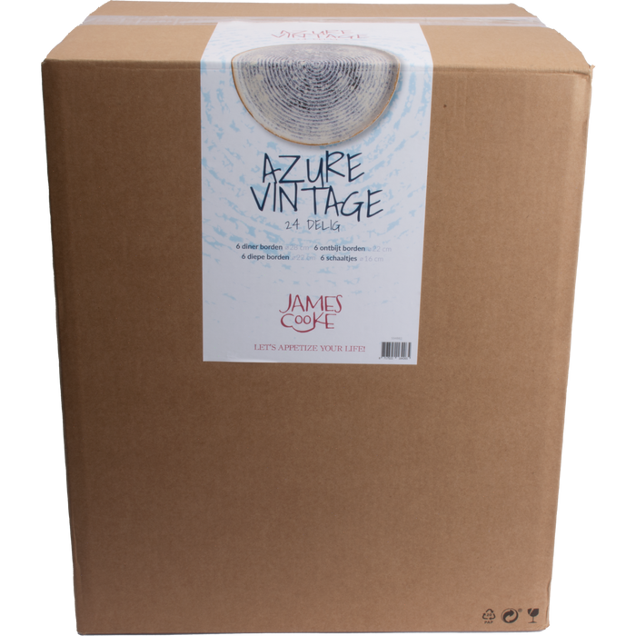 James Cooke - Azure Vintage - Serviesset - 6 persoons - 24 delig