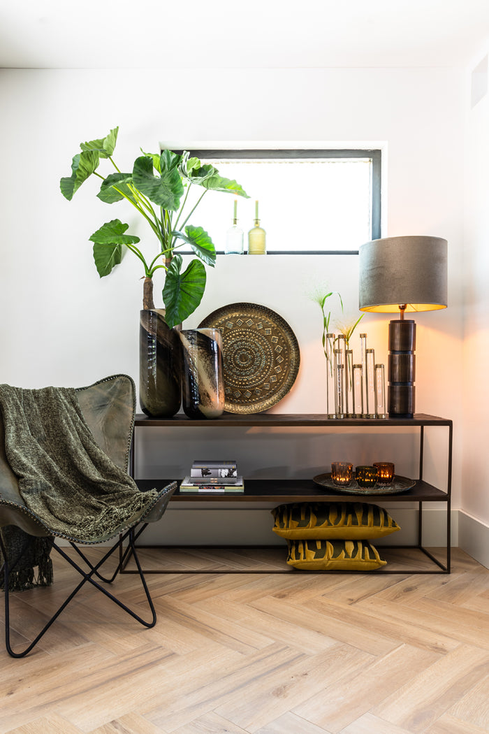 Light&living Vaas deco 39x3x39 cm TUBE antiek brons