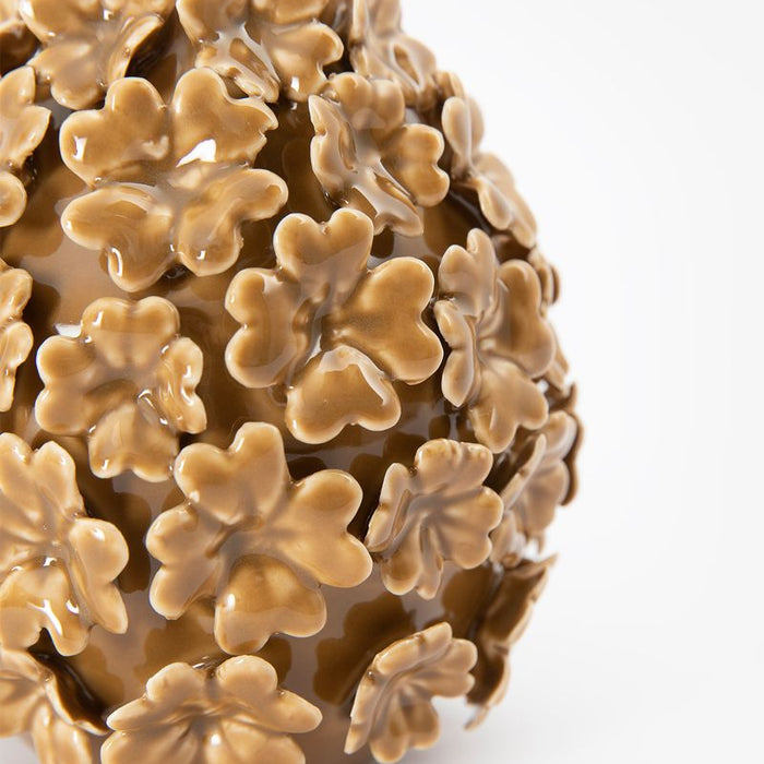 Sissy-Boy Goudbruine vaas met klavertjes