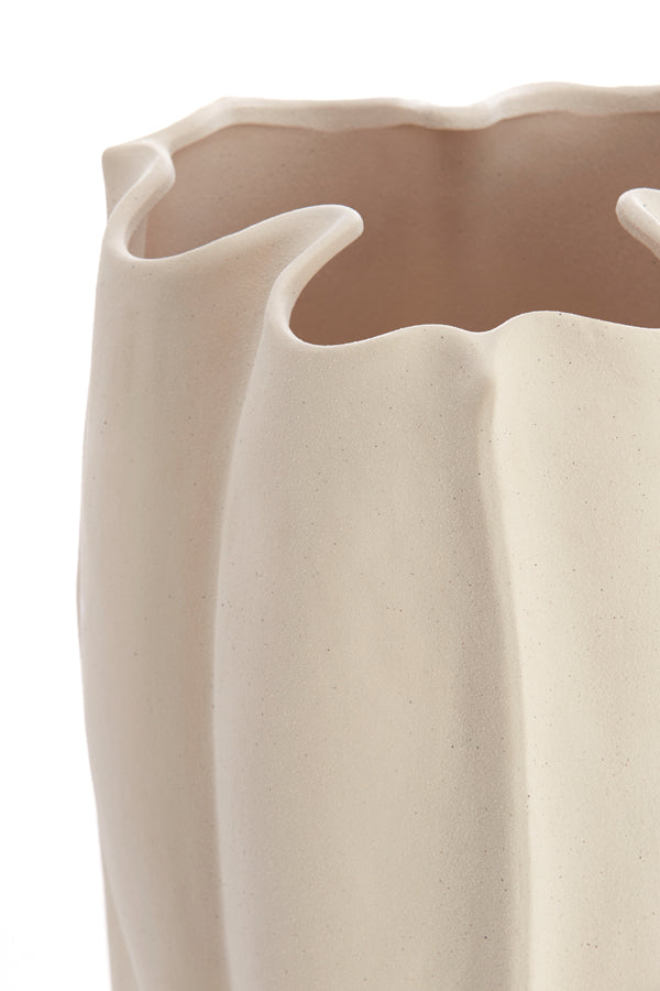 Light&living Vaas deco 28x27,5x56 cm SANGULI keramiek crème
