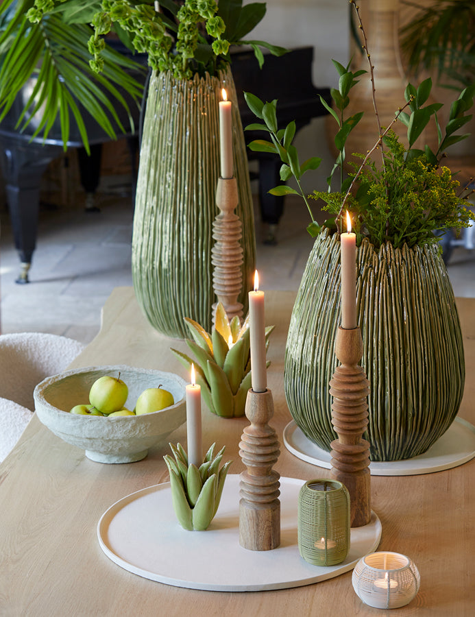 Light&living Vaas deco Ø35,5x45 cm KOPRA keramiek donker groen