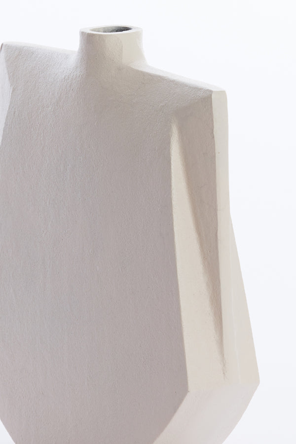 Light & Living Light&living Vaas deco 27,5x7x32,5 cm MAKAHA crème