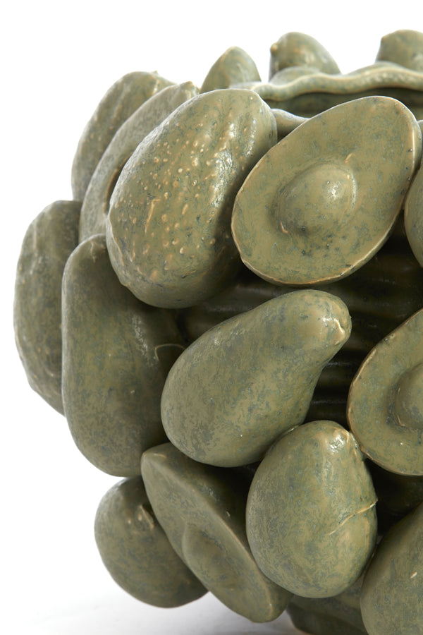 Light&living Vaas deco Ø31,5x23 cm AVOCADO keramiek olijf groen