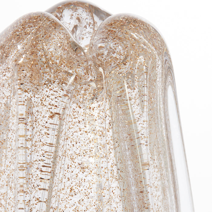 Light&living Vaas Ø15x28 cm MURELA glas transparant+glitter zand