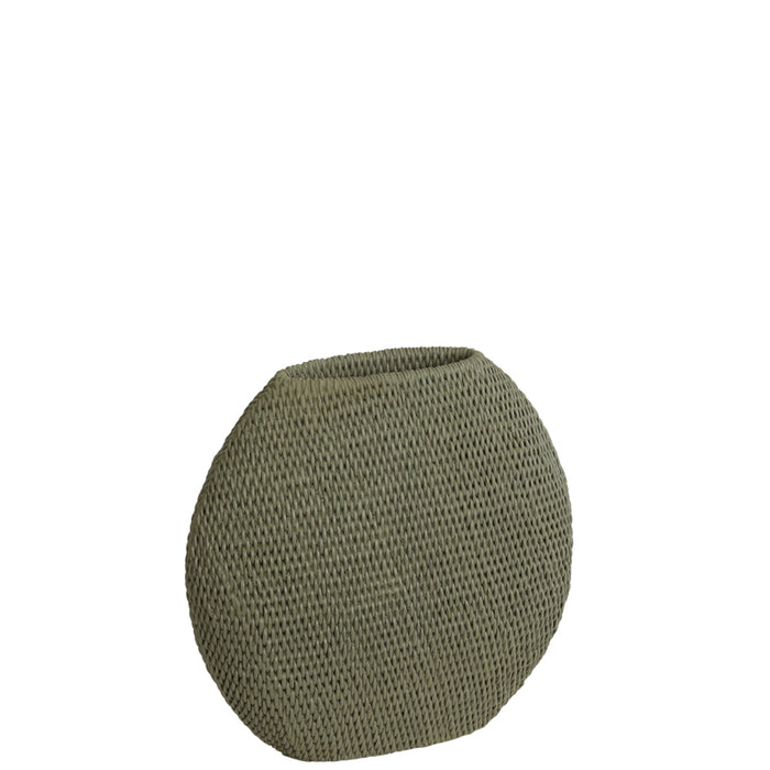 Light&living Vaas deco 30x12x28 cm MASHABA groen grijs