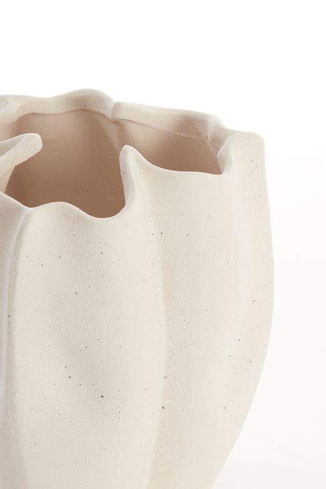 Light&living Vaas deco 28x27,5x36,5 cm SANGULI keramiek crème