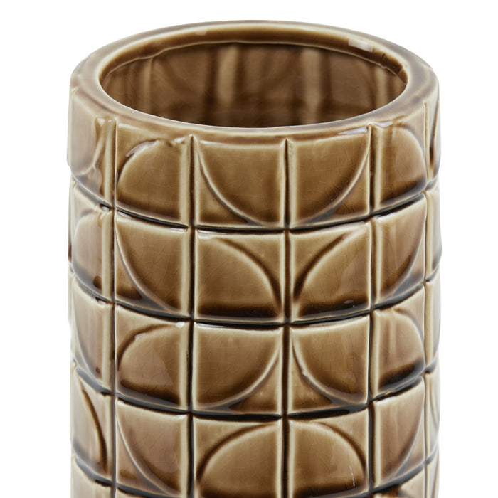 Light & Living Light&living Vaas Ø14x43 cm PHILO keramiek bruin