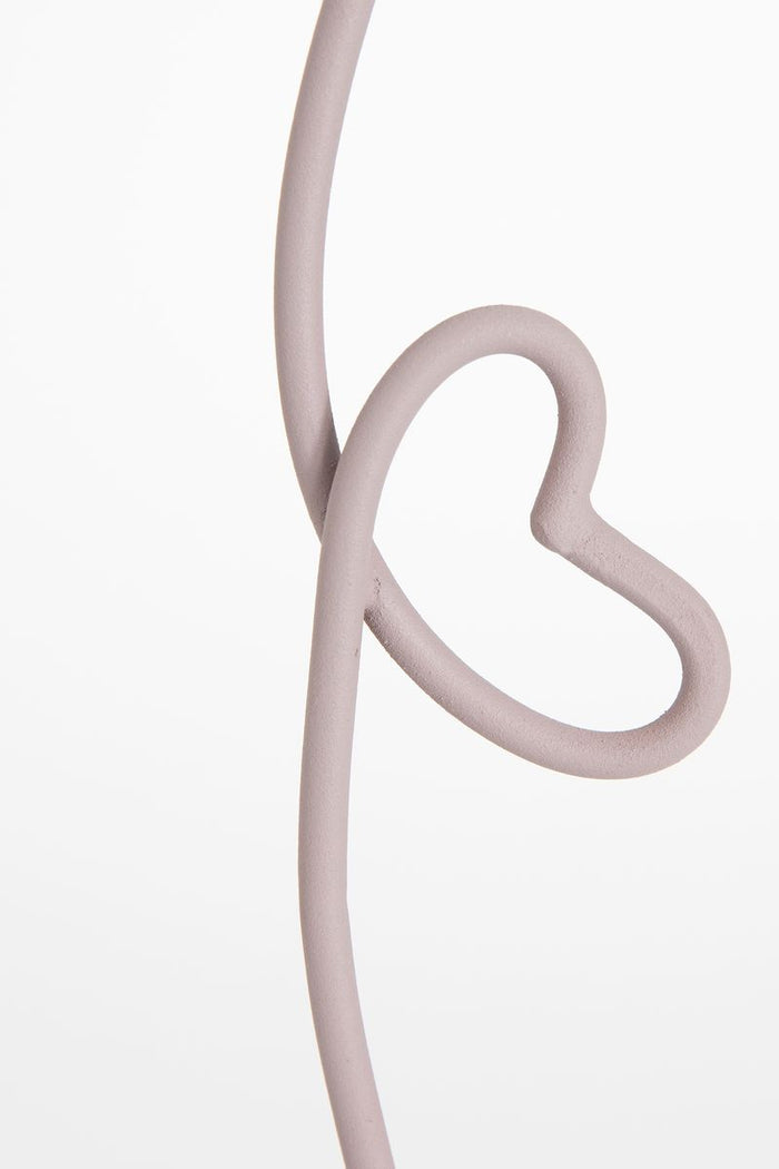 Sissy-Boy Paarse organische kandelaar met hart