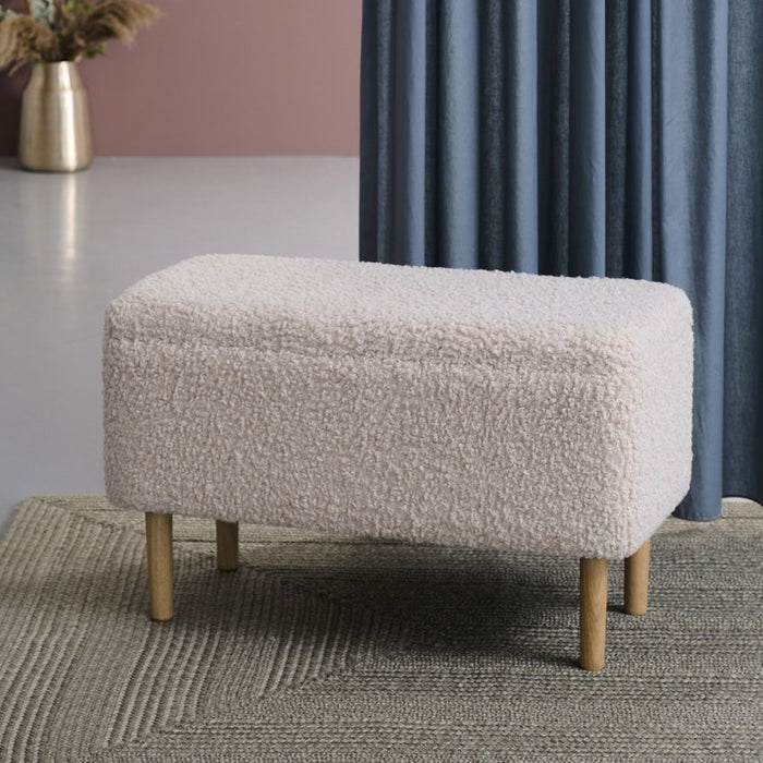 Lisomme Sem Teddy Bankje met Opbergruimte - Grijs