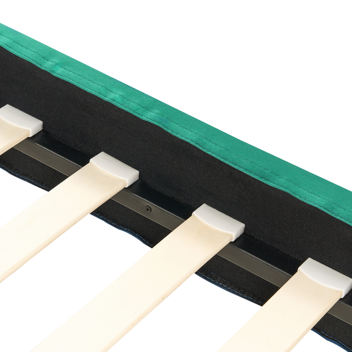 Beliani-FITOU -Tweepersoonsbed-Donkergroen-140 x 200 cm-Fluweel