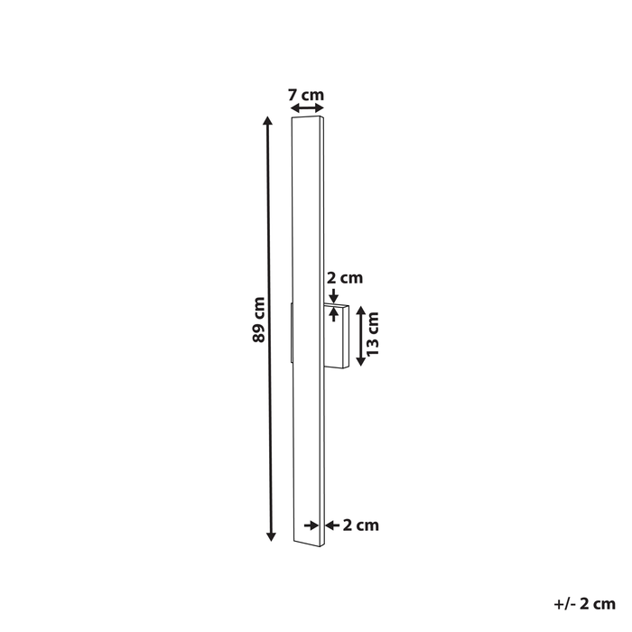 Beliani - MELGAM - Wandlamp - Zwart - Ijzer