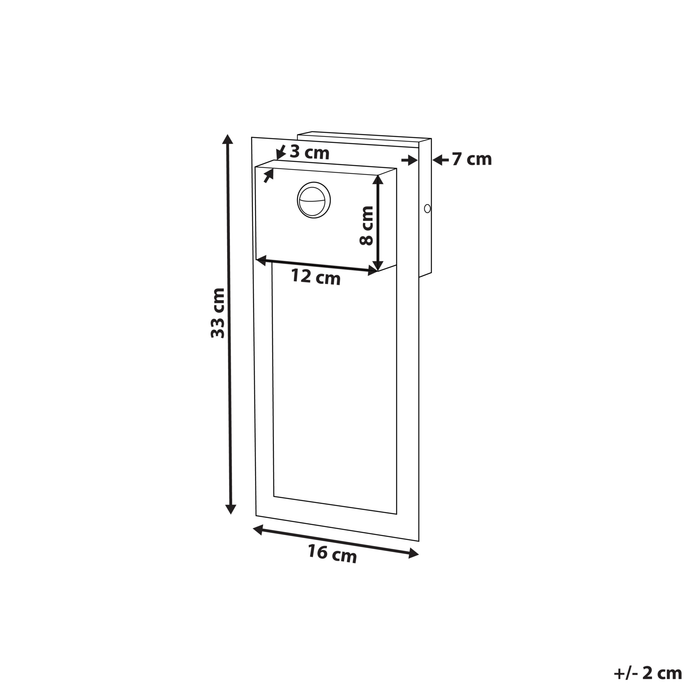 Beliani - ELLIOT - Wandlamp - Zwart - Ijzer