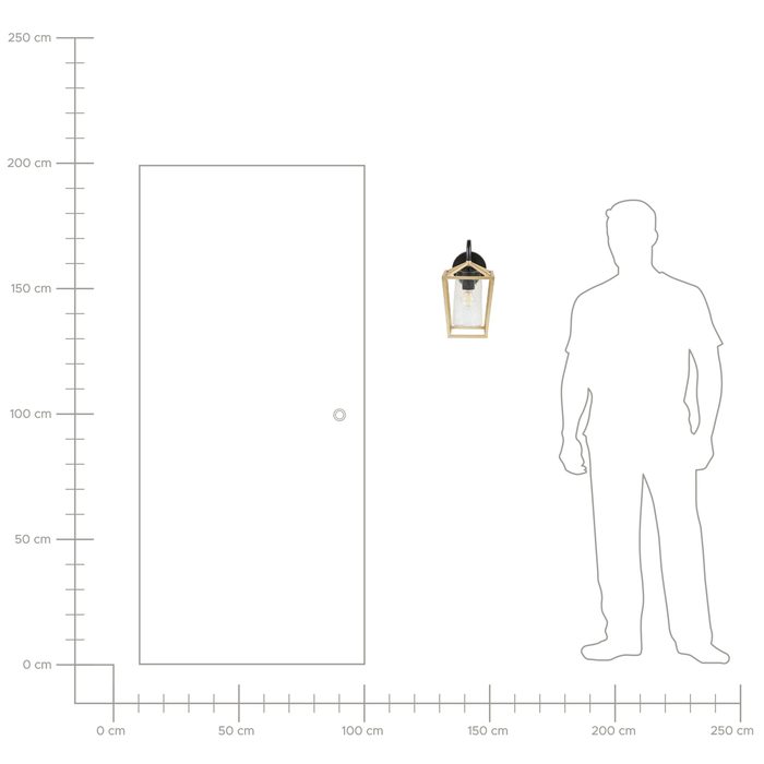 Beliani - ORDIE - Wandlamp - Goud - Ijzer