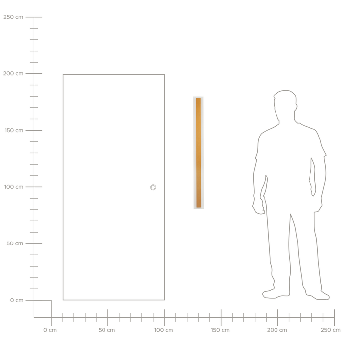 Beliani - ROSALIE - Wandlamp - Goud - 100 cm - Staal