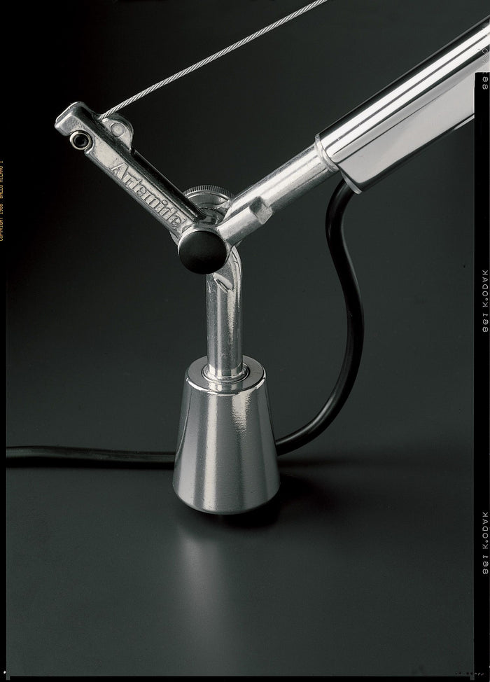 Tolomeo Mega klemlamp retrofit met dimmer 36cm perkament