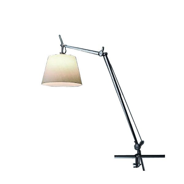 Tolomeo Mega klemlamp retrofit met dimmer 36cm perkament