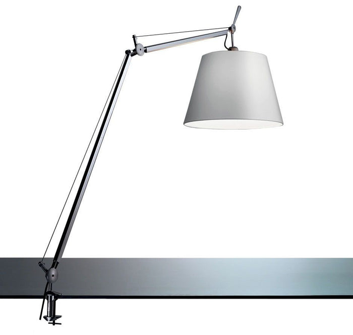 Tolomeo Mega klemlamp retrofit met dimmer 36cm perkament