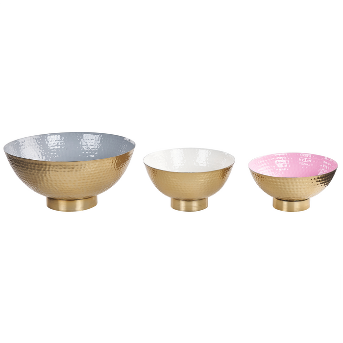 Beliani - BARU - Decoratieve schalen set van 3 - Goud - IJzer