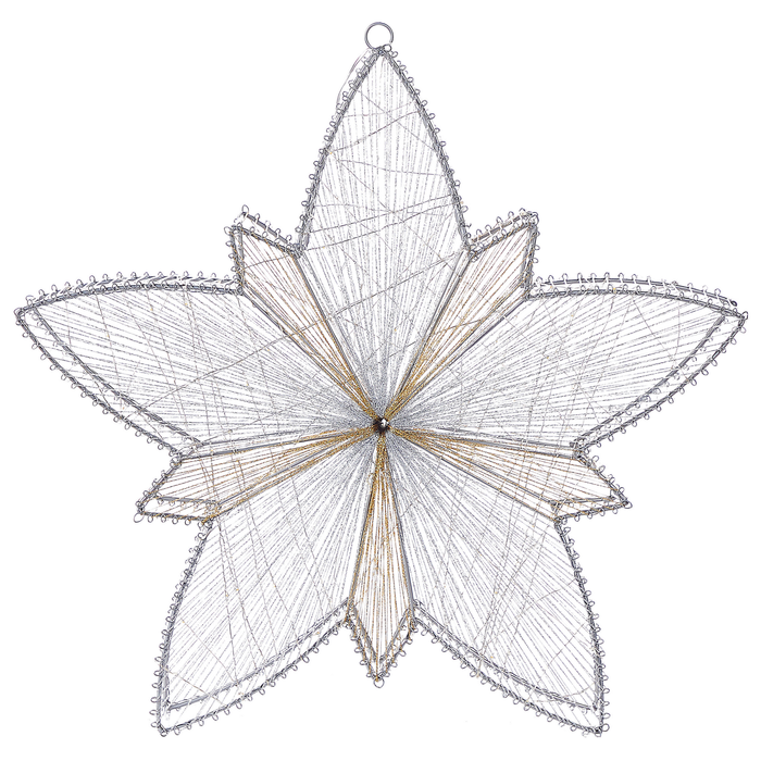 Beliani - HOFSOS - Kerstdecoratie - Zilver - IJzer