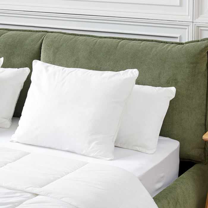 Beliani - THIMPU - Hoofdkussen laag - Wit - 50 x 60 cm - Polyester