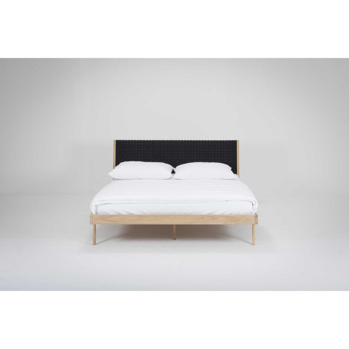 Gazzda Fawn bed 160x200 cotton webbing white